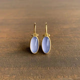 Pendientes Vintage Piedra de Luna Lila