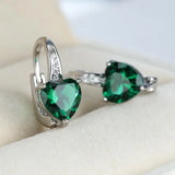 Pendientes Piedra Corazón de Esmeralda