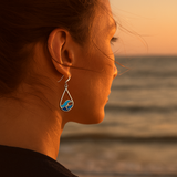 Pendientes Onda de Agua Roxy