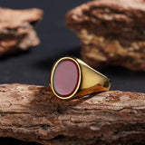 Anillo con Piedras Naturales de Ojo de Tigre