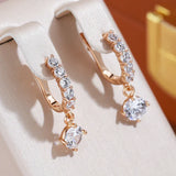 Pendientes Elegantes con Circonita Blanca