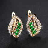 Pendientes Catarina Hoja de Esmeralda