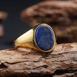 Anillo con Piedras Naturales de Ojo de Tigre