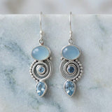 Pendientes Vintage de Piedra de Luna