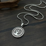 Colgante Árbol de la Vida en Tono Dorado Lujoso con Circonitas