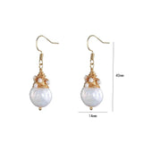 Pendientes Retro con Perlas de Agua Dulce en Formato Especial