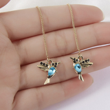 Collar y Pendientes Colibrí