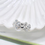 Pendientes Abrazo de Pata con Circonita Centelleante