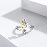 Anillo de Plata Esterlina 925 con Circonita – Ajustable y Hecho a Mano
