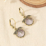 Pendientes Esféricos de Libélula en Plata Antigua