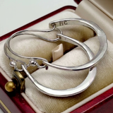 Argollas Vintage Plateadas