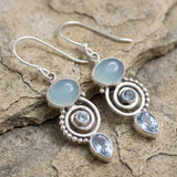 Pendientes Vintage de Piedra de Luna