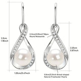 Pendientes de Perla en Dorado
