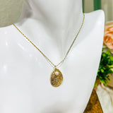 Collar Marina con Perlas en Forma de Lágrima