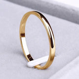 Anillo Simple en Dorado y Plateado