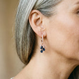 Pendientes Elegantes con Cristales Azules