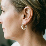 Pendientes Vintage de Aro con Perla Blanca