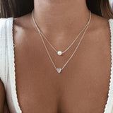 Colgante con Corazón de Plata y Perlas