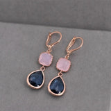Pendientes de Lujo con Piedras Naturales