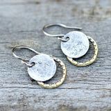 Pendientes vintage bañado en oro y plata