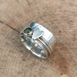 Anillo Antiguo de Corazón en Plata