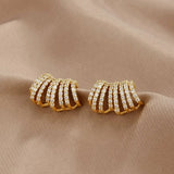 Aros de perla en oro