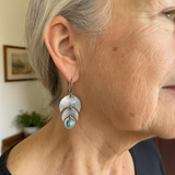 Pendientes Turquesa en Plata