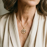 Colgante Árbol de la Vida con Zirconia en Oro