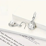 Pendientes de Perla en Dorado