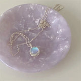 Collar de Piedra de Luna Llena