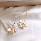 Pendientes Elegantes con Perla y Cristal