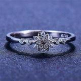 Anillo Copo de Nieve en Plata