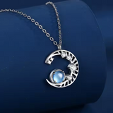 Collar de Piedra de Luna - Colgante de Luna