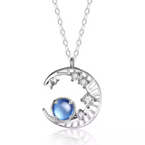 Collar de Piedra de Luna - Colgante de Luna
