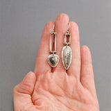 Pendientes largos mecánicos punk