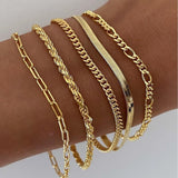 Conjunto de Pulseras en Oro