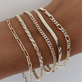 Conjunto de Pulseras en Oro