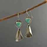 Pendientes Vintage Verdes en Plata