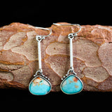 Pendientes Vintage con Piedras Turquesa
