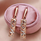 Pendientes Rectangulares Elegantes en Oro