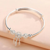 Pulsera Ajustable Atrapa Sueños en Plata