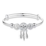 Pulsera Ajustable Atrapa Sueños en Plata