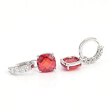 Pendientes con Rubí y Diamante