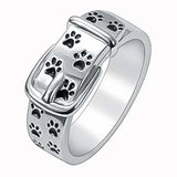 Anillo Collar Bonito y Elegante Inspirado en Perros