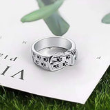 Anillo Collar Bonito y Elegante Inspirado en Perros