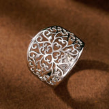 Anillo Corazones de Plata