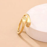 Anillo Ajustable en Forma de Abrazo