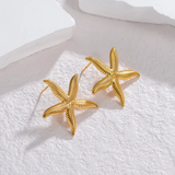 Pendientes Estrella de Mar Dorada