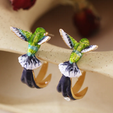 Pendientes Goteo Colibrí Adorable