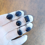 Conjunto de Anéis en Piedra Natural